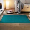 wash+dry Peacock Green Door Mat Acrylic 75 x 120 x 0.7 cm