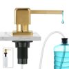 CREA Soap Dispenser for Kitchen Sink, Soap Dispenser Built-in, Sink Soap Dispenser Stainless Steel, Liquid Soap Dispenser for Sink with 17 OZ Bot