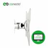 conecto, TV Wall Mount up to 42 Inches / Tilts (+/-20°) / Pivoting (+/-45°) / up to VESA 200 / Load Capacity 30.0 kg / White
