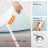 Sweetnight King Size Mattress Topper , 4 Inch Gel Memory Foam Mattress Topper with Elasticized Corner Straps, Breathable & Comfort Pressure Relie