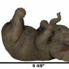 Ebros Gift Kitchen Partner Decor Wildlife Safari Elephant Wine Bottle Holder Figurine Pachyderm Animal Savanna Oil Wine Valet Storage Standalone