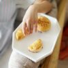 CLEVER BEAR Clip-on Sofa Armrest Snack Tray,Armrest Table Sofa Chair Armrest Tray Organizer Serving Table Remote Control Holder, Side Table