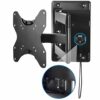 Mount-It! Lockable RV TV Wall Mount with Quick Release, Full Motion Flat Screen Bracket for Campers, Travel Trailers, RVs, Motorhomes and Marine