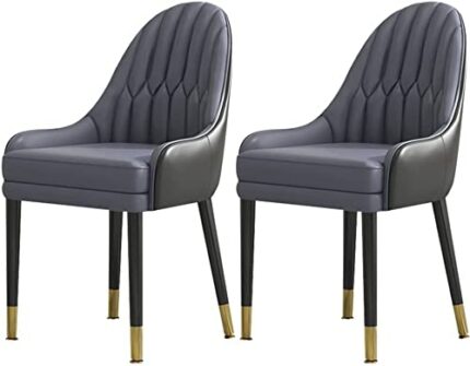 dining chair Dining Chairs Set - Corner Kitchen Counter Chairs, Kitchen Dining Kitchen Room Chairs Set of 2,Modern PU Leather High Back Soft Seat