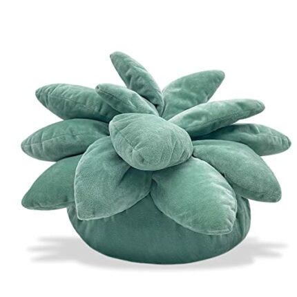 Tittaty 3D Succulent Plush, Stuffed Green Plant Pillow, Garden Home Decoration Throw for Bedroom, Office Home or Garden, Gift for Green Lovers