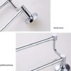 Bathroom Towel Rack Solid Copper and Chrome Towel Bar for Bathroom Mirror Glossy Double Rod Polishing and Plating Towel Hanger Holder Bathroom Sh