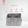 Compactor Stan Small Drawer Storage Organiser Basket, 12 x 12 x 7cm, Grey