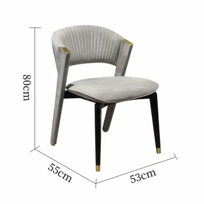 JJZXD Solid Wood Dining Chair Casual Back Chair Furniture Multi-Scene Applicable Versatile Chaise