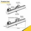MORADO Thermostatic Shower Mixer Bar with Top Outlet 3/4" G and Bottom Outlet 1/2"G,Bar Mixer Shower,Round Shape,Brass, Chorme Finished, Wall-Mou