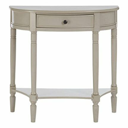 Premier Housewares Narrow Chinese Oak Slim Mounted Telephone Table Drawer Console Table Vintage Grey Console Tables for Hallway Slim 78 x 81 x 33