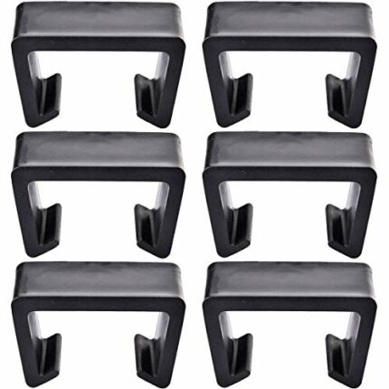 Wicker Patio Furniture Clips, Chair Couch Clip Sectional Connector for Outdoor Garden Rattan Aligment Rattan Furniture Clamps ,Large 6Pieces