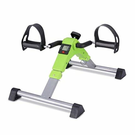 N/A Foot Pedal Exerciser Foldable Portable Hand Arm Leg Exercise Pedaling Machine Mini Stationary Bike Pedaler Rehab Gym Equipment 53.5 * 37 * 39