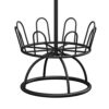 BeShero Revolving Shoe Tree Rack,Metal Revolving Shoe Rack,Round Shoe Storage Stand- Three Tier Home Shoe Organizer - Holds Up to 12 Pairs of Sho