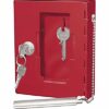 Wedo Emergency Key Box, Steel, Red, 15 x 12 x 4 cms