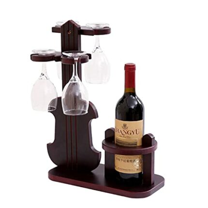 NEOCHY Creative Wine Rack Wine Glass Rack Goblet Rack Upside Down Wine Glass Rack Wine Bottle Rack Wine Rack Decoration Home