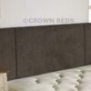CROWNBEDSUK QUALITY PORTOBELLO CHENILLE HEADBOARD 2ft6,3ft,4ft,4ft6,5ft,6ft (6FT SUPER KINGSIZE, Ivory)