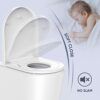 Toilet Seat, MUJIUSHI Family Toilet Seat with Child Seat Built-in, Soft Close& Quick Release Function, Simple Top Fixing Standard Toilet Seats wi