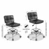 Drafting Chair Tall Office Chair for Standing Desk Adjustable Stools with Backrest & Foot Rest,Pneumatic Lifting Height,Rolling Wheels,for Studio