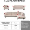Stylishbed Christmas Sofa Cover Slipcover Soft Polyester Santa Claus Printed Sofa Protector with Elastic Bottom (3 Seater,190cm-230cm)