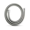 OFFO Shower Hose,Stainless Steel Replacement High Pressure Shower Pipe Anti-Kink Shower Hose for Bath Taps Chrome,1.5m
