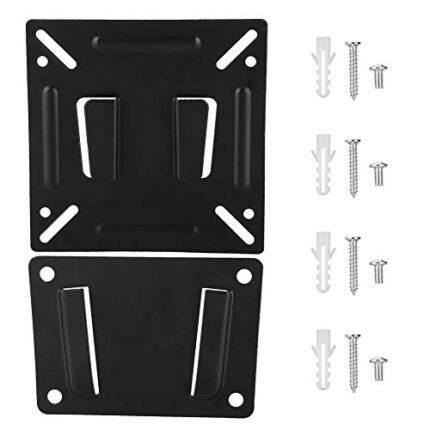 Wall Hung TV Bracket, 32in TV Wall Mount Bracket for Most 14-32 inch LCD, LED and Plasma TV, Mount with Large Loading Weight and SPCC High Streng