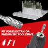 20 PCS Carbide Milling Cutter Set The Grinder Bits Rotary Tool Bits 1/8 Inch Shank Double Cut Compatible with Dremel Wood Carving Accessories