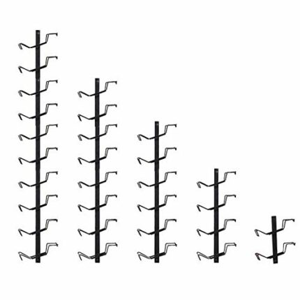 NEOCHY Diagonal Wall Hanging Wine Rack, Wrought Iron Art Decoration Home Bar Restaurant Wine Rack Multi-Size Selection/Left Oblique/10 Bottles