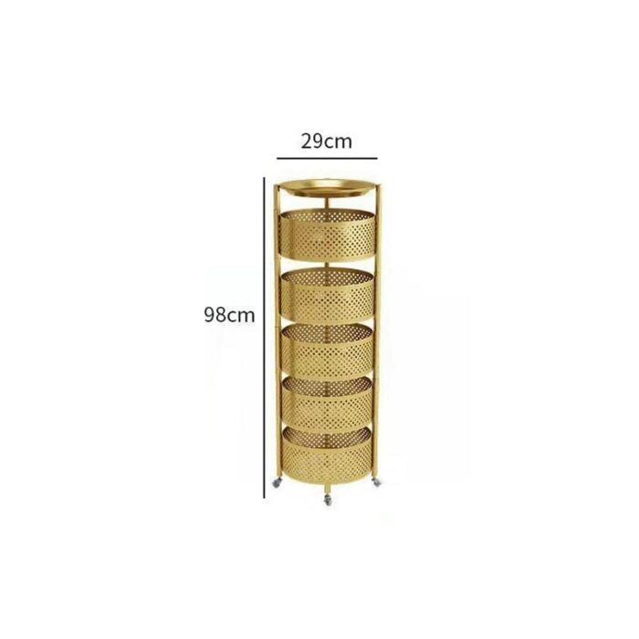 THYKL Trolley Kitchen Storage Rack Trolley Rack for Vegetables and Fruits (Color : D, Size : 98cm*29cm)
