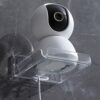Cabilock 2 Pcs Acrylic Floating Wall Shelves Small Wall Shelf Speaker Stand for Security Cameras Baby Monitors Speakers