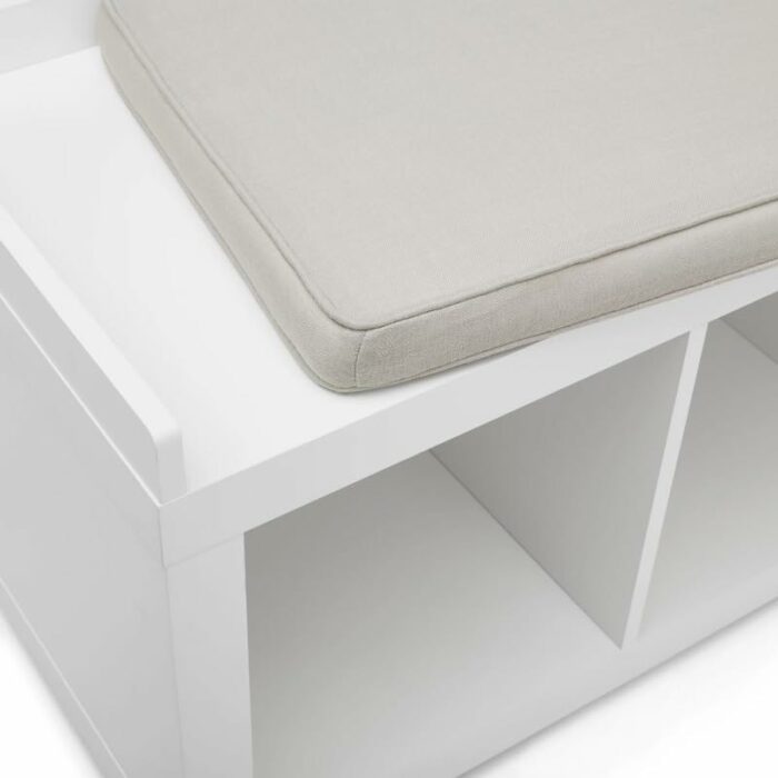 SDFGH 3-Cube Storage Bench Shoe Cabinets Can Sit Shoe Rack Sitting To Change Shoes Convenient and Quick (Color : Argento, Size : Light Grey)