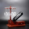 ZYZMH Mahogany Creative Chinese Wine Rack African Red Sandalwood Hanging Goblet Rack Wine Glass Rack Wine Rack Cabinet Decoration
