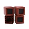 uyoyous Bed Risers 3 Inch Square Heavy Duty Furniture Risers Support Up to 2200lbs Elephant Feet for Lift Couch Bed Sofa Chair Table, Wood Color,