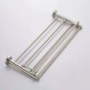 Towel Rack Stainless Steel Bathroom,Multifunction Towel Rail Drying Rack With Multi Towel Bar,Foldable Double Wall-Mounted Towel Shelf Holder(61C