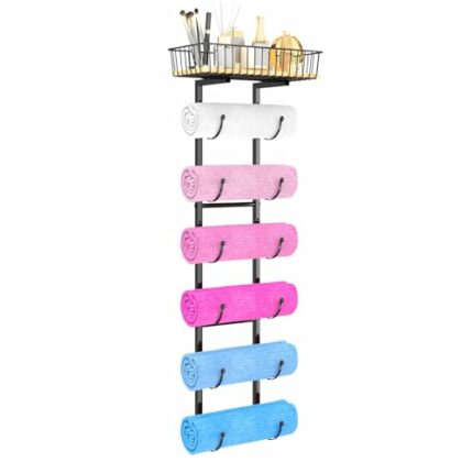 Simple Trending Towel Racks for Bathroom, Towel Rack Wall Mounted Bathroom Towel Holder, Black