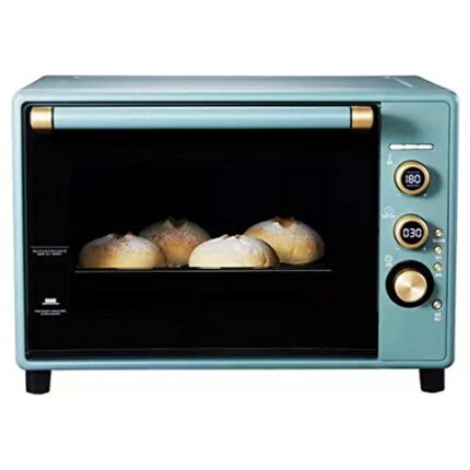 CZDYUF 38L Enamel Electric Oven Home Retro Baking Multi-Function Automatic Large-Capacity Oven