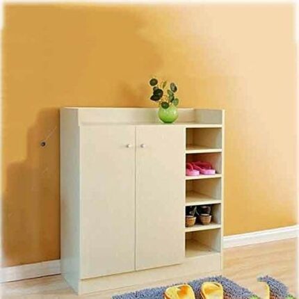 ZCMEB Shoe Cabinets Shoe Rack Shoe Organizer Home Furniture Assembly Panel Shoe Storage Minimalist (Color : Argento)