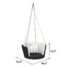 WALNUT Patio Garden Entrance Terrace Wicker/Rattan Porch Swing, Gray, Taupe (Color : A)