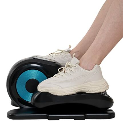 GEARSTONE Exercise Stepper, Under Desk Elliptical Pedal，Electric Pedal Exerciser Stepper with LCD Display Indoor Cycling Bike Stepper