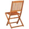 vidaXL Solid Acacia Wood Garden Dining Set 7 Piece Outdoor Terrace Backyard Patio Furniture Dining Dinner Table and Chair Seating Seat