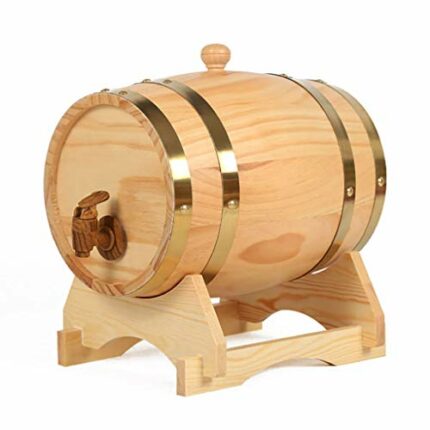 Stylish Simplicity Wine Shelf Oak Barrel Wine Barrel Wine Red Wine Barrel Household with Faucet Brewed Wine, PIBM, b,