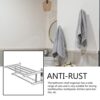 Towel Racks with Hooks Bathroom Towel Rack 2 Tier Multilayer Hotel Racks Stainless Steel Towel Bar Shelf Wall-Mounted Towel Shelves for Shower To