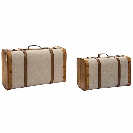 DKD Home Decor Chest Set, Colour: Beige, Standard