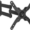 TV Wall Bracket Tilts Swivels Extends, TV Wall Mount Bracket for Most 13-42 Inch Flat&Curved TVs up to 15kg, Max. VESA 200x200mm