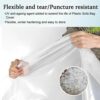 ToKinCen sofa cover 3 seater,sofa protective bag cover, plastic sofa cover, transparent sofa dust cover, water resistance, large heavy furniture