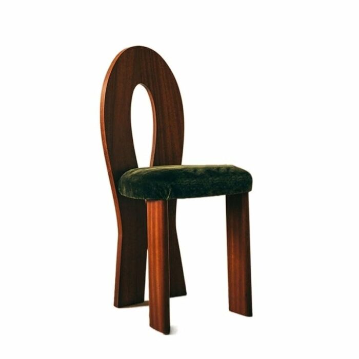 WALNUT Wood Dinning Chairs Backrest Stool Retro and Nostalgic Kitchen Furniture Chairs for Kitchen (Color : Argento, Size : Light Grey)