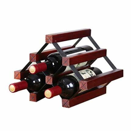 NEOCHY Wine Rack Solid Household Cabinet Display Rack Wine Storage Rack