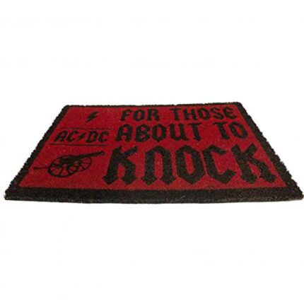 AC/DC For Those About To Knock Doormat, Coir, Multi-Colour, 40 x 60 cm