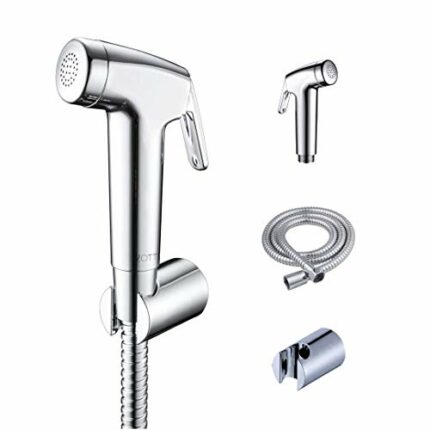 Zotti Hand Held Bidet Sprayer Kit - Includes Head, 1.2m Hose & Wall Mount | Shattaf Toilet Bidet Shower Head | for Easy Feminine Wash, Pet Washin