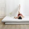 TBIIEXFL Natural Latex Memory Foam Filling Mixed Mattress 8cm Tatami King Queen Full Size Keep Warm Winter Comfortable Cushion (Color : Gray, Siz