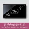 TV Wall Bracket Mount 42” – 55”, SLx Full Motion Strong Slim Profile TV Bracket Max VESA 400 * 400 with Built In Spirit Level & Wall Fixing Kit